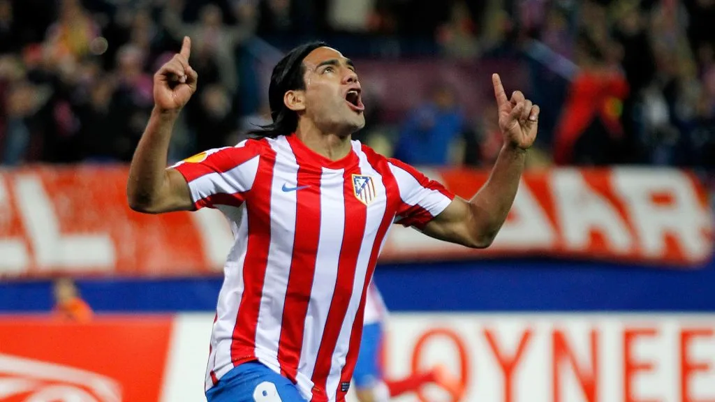 Falcao marcó 36 goles en la temporada 2011-12, su primera con Atlético de Madrid (Angel Martinez/Getty Images).