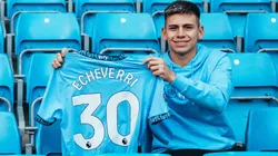 Claudio Echeverri, nuevo jugador del Manchester City.