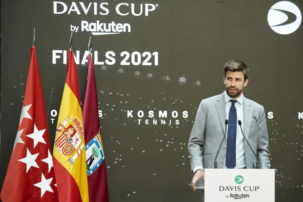 Gerard Piqué en la antesala de las finales de 2021. (Foto: Getty).