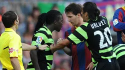 Royston Drenthe y su cruce con Messi.