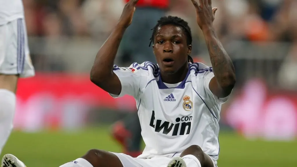 Royston Drenthe, en su paso por Real Madrid (Getty Images).