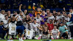 El plantel del Alianza Lima tras eliminar a Boca.