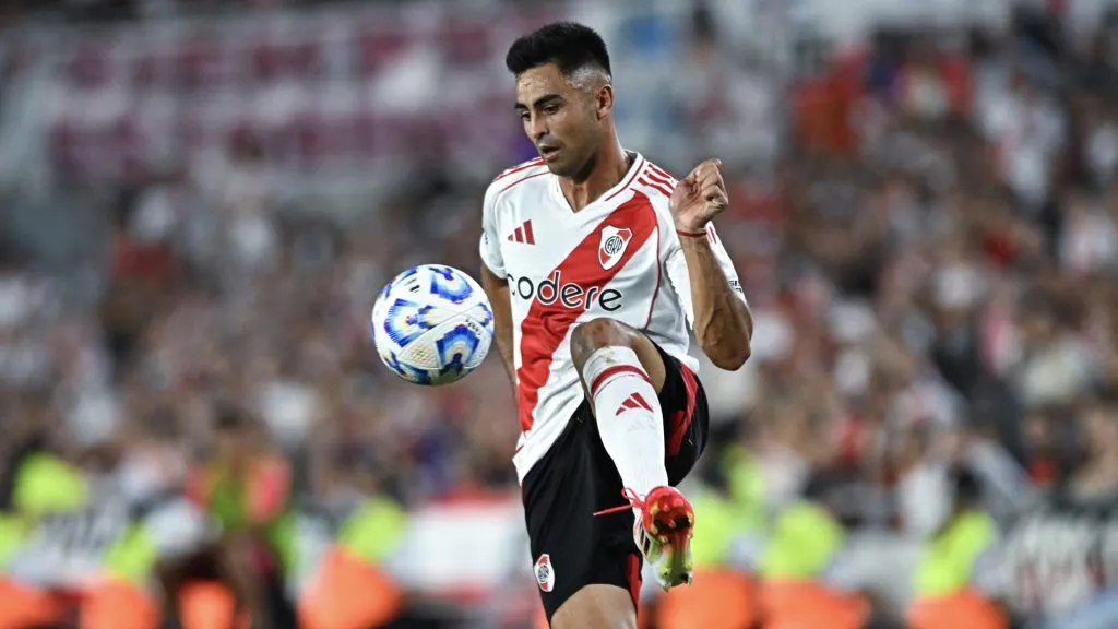 Gonzalo Martínez durante un partido de River.