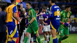 El cambio de Marchesín por Brey ante Alianza Lima.