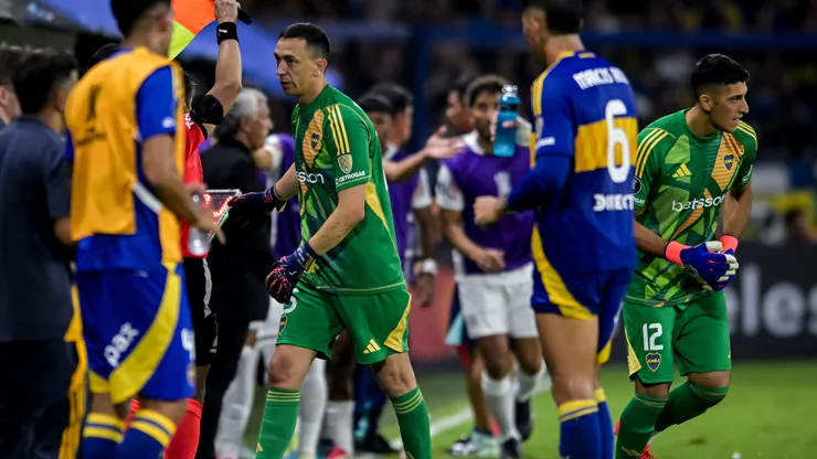 El cambio de Marchesín por Brey ante Alianza Lima.