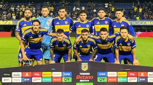 Los titulares de Boca ante Rosario Central.