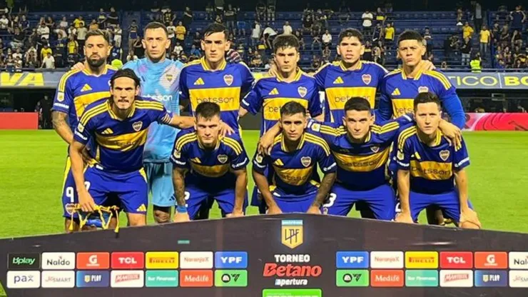 Los titulares de Boca ante Rosario Central.