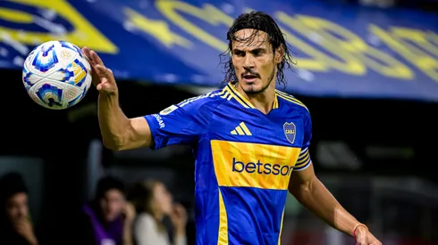 Edinson Cavani abrió la cuenta para Boca.