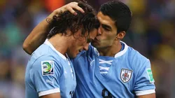 Edinson Cavani y Luis Suárez en Uruguay.