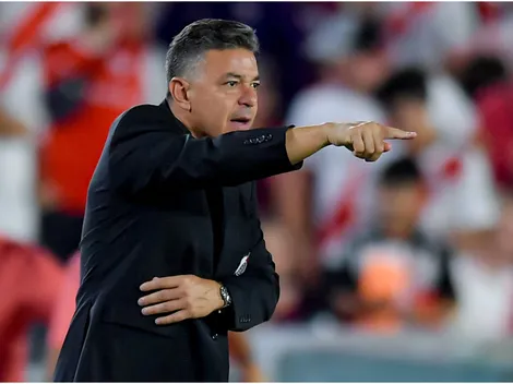 No se vio en TV: el gesto de Gallardo con los jugadores tras la derrota de River ante Estudiantes