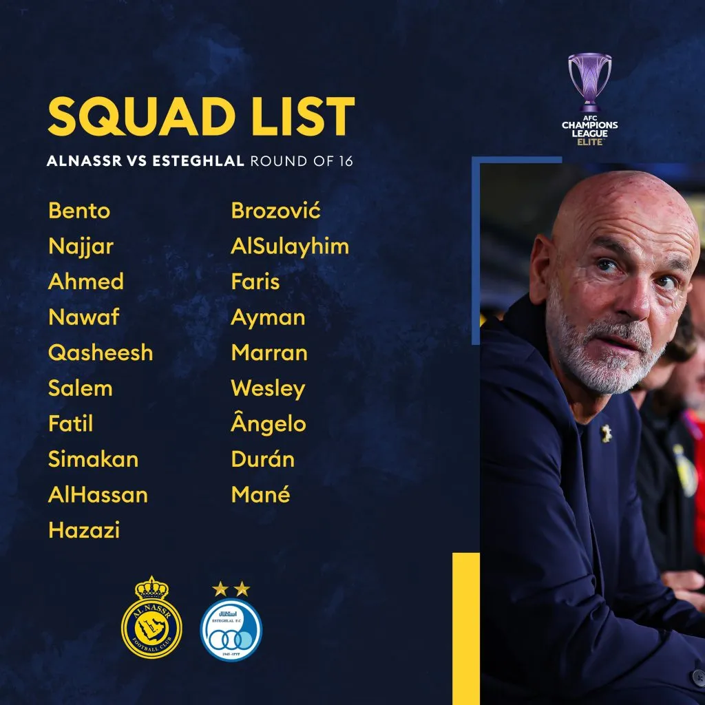Los convocados de Al Nassr, sin Cristiano Ronaldo.
