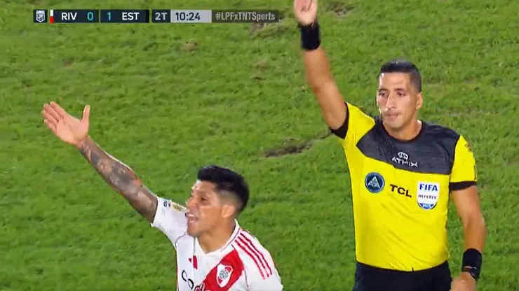 El enojo de Enzo Pérez.