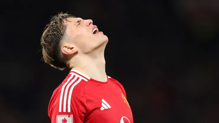 Alejandro Garnacho, delantero del Manchester United.