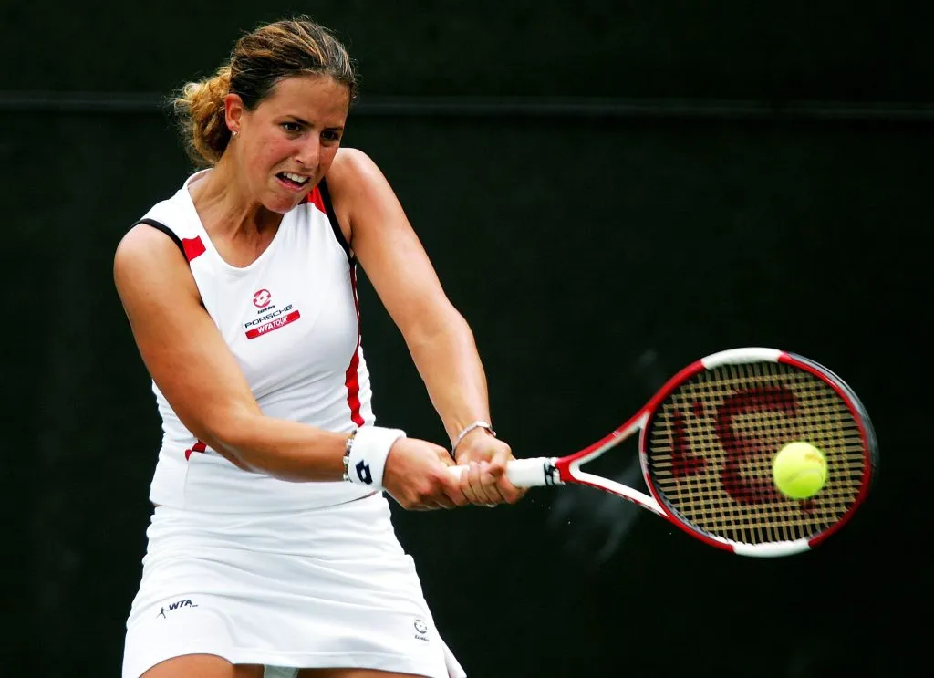 Marta Marrero en su etapa como tenista.