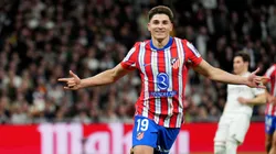 Julián Álvarez celebra su gol ante Real Madrid.
