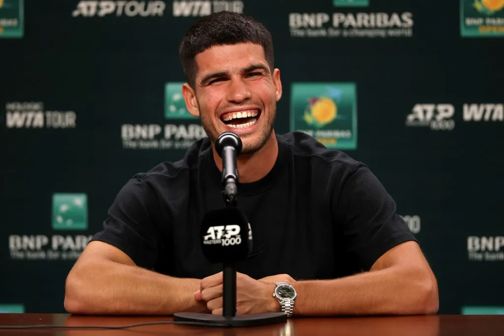 Alcaraz va en búsqueda de su tercer título consecutivo en Indian Wells.