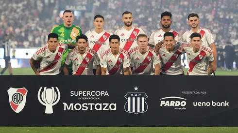Los once de River que salieron a jugar el partido.