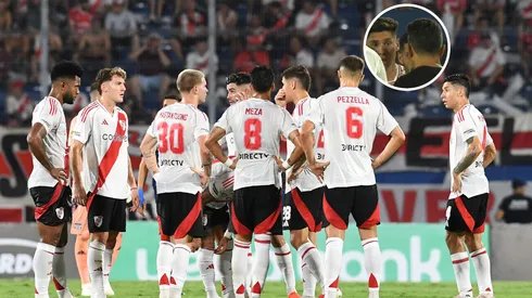 Marcelo Gallardo habló con los jugadores previos a los penales.