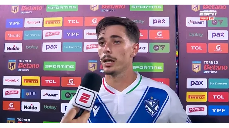 Valentín Gómez, defensor de Vélez.