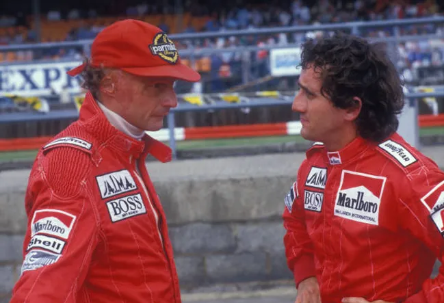 Prost compartió equipo con otras grandes leyendas, como Niki Lauda, y las venció a todas.