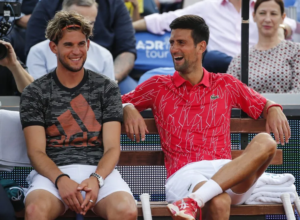 Dominic y Nole en 2020. (Foto: Getty).