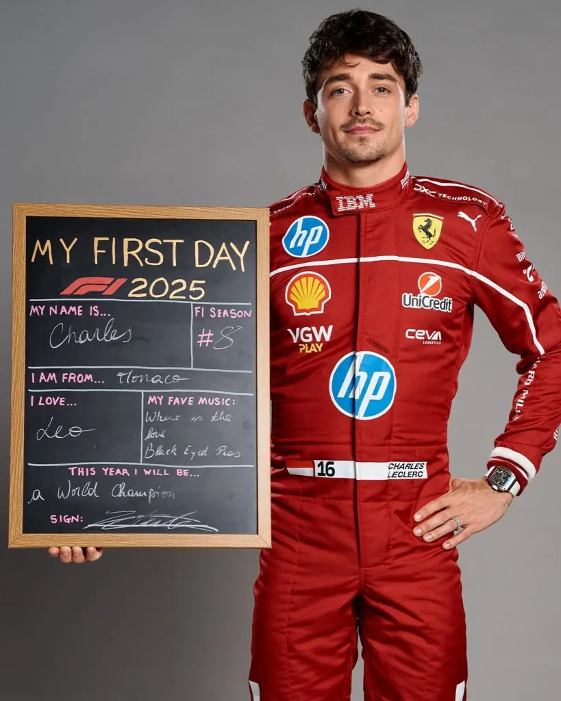 Leclerc cree tener chapa de campeón de la F1 en 2025 (@F1 en X)