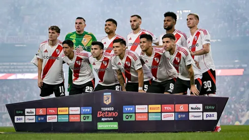 Los once de River que salieron a jugar el partido.