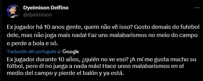 Algunos de los comentarios de los hinchas de Santos contra Neymar