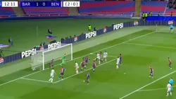 El gol de Nicolás Otamendi al Barcelona con Benfica por la Champions League