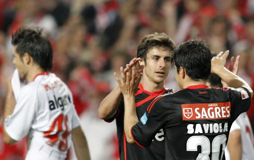 Aimar, el compañero más importante en la carrera de Saviola.