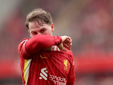 La reacción de Alexis Mac Allister al ser reemplazado en Liverpool ante PSG