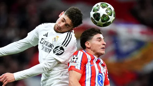 Federico Valverde y Julián Álvarez en el Metropolitano.