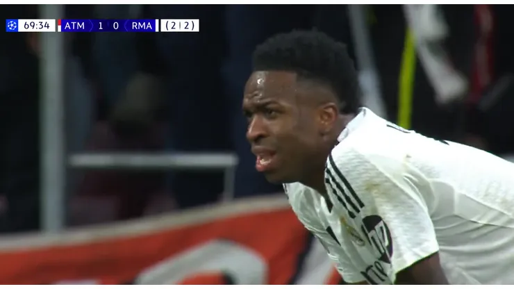 El lamento de Vinicius Junior.