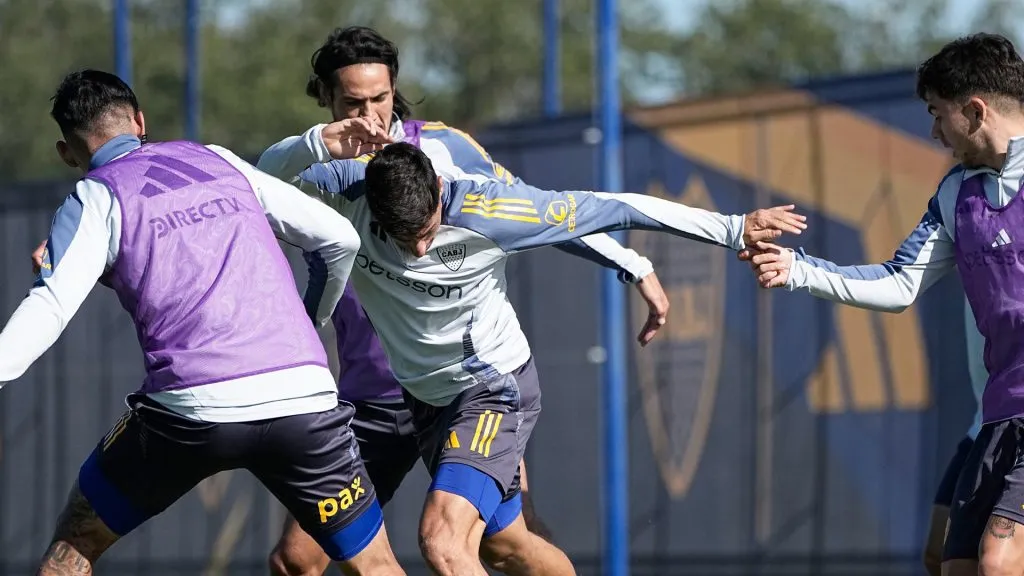 El plantel de Boca piensa en Defensa y Justicia. (Foto: Prensa Boca)