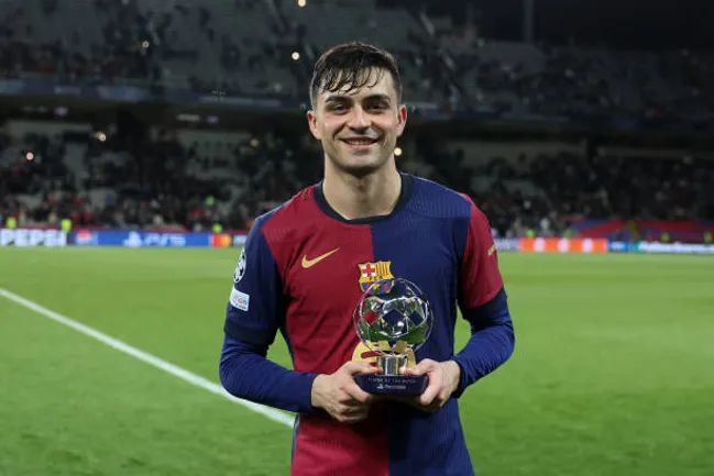 Pedri viene de ser MVP en la Champions con el Barcelona.