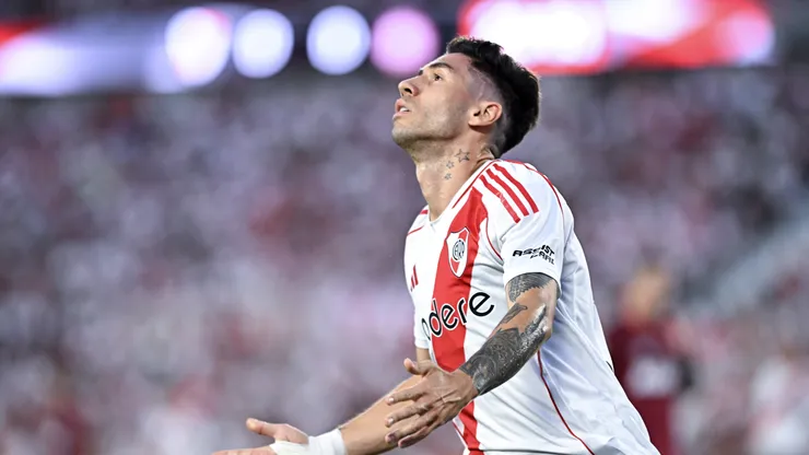 Gonzalo Montiel se lesionó en River vs. Riestra.
