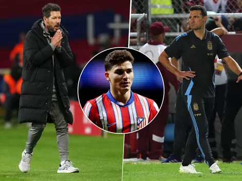 Simeone advirtió a Scaloni con el estado de Julián