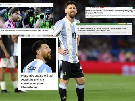 La reacción en Uruguay y Brasil a la ausencia de Lionel Messi en la convocatoria de Argentina
