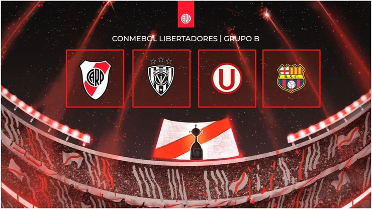 El grupo de River en la Copa Libertadores 2025
