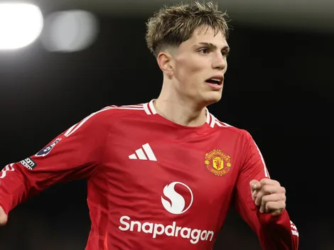 Tras no ser convocado por Scaloni, Garnacho igualó un récord de Cristiano