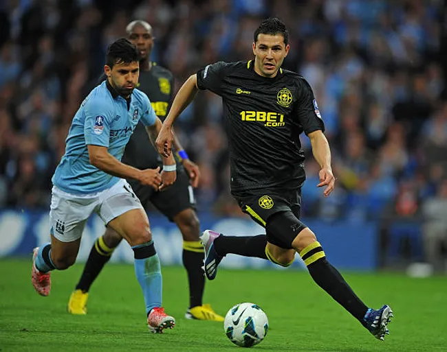 Antolín Alcaraz, parte del Wigan que venció al City en la final de la FA Cup 2013.