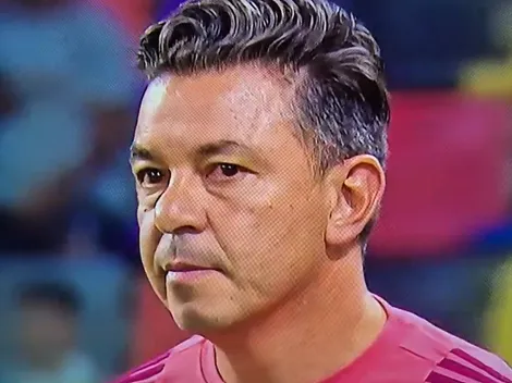 No se vio: la reacción de Gallardo ante el penal errado por Borja