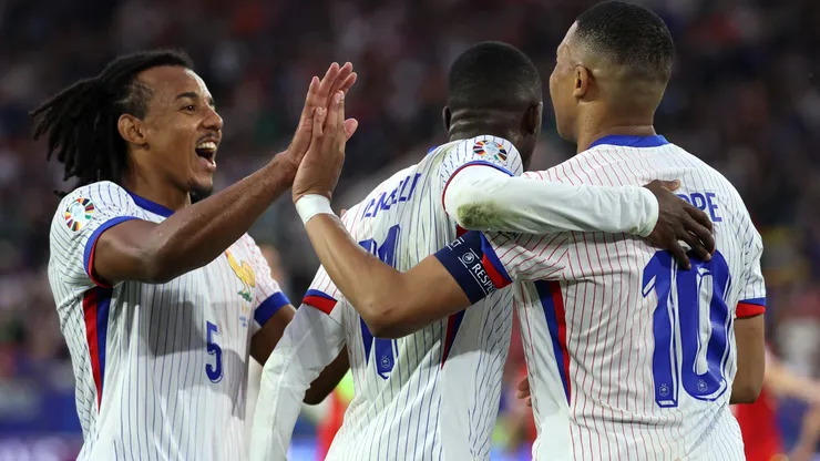 Los jugadores de Francia, eufóricos.