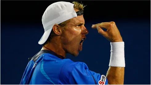Lleyton Hewitt y su emblemático festejo