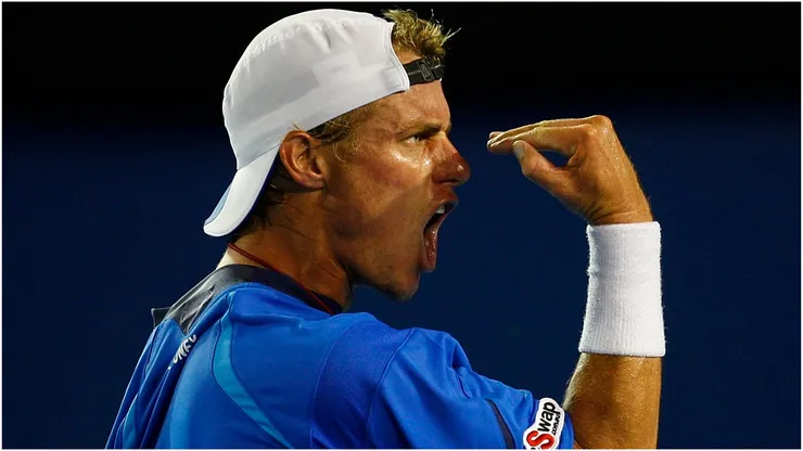 Lleyton Hewitt y su emblemático festejo