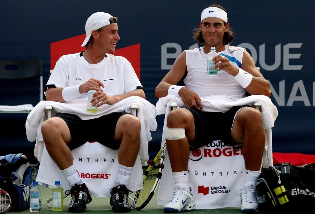 Hewitt y Nadal en 2007. (Foto: Getty).