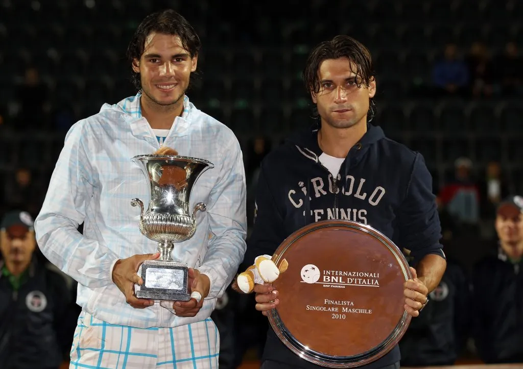 Rafale Nadal junto a David Ferrer.