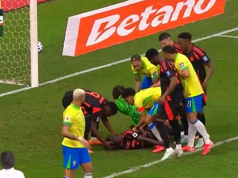 El impactante choque con Alisson que dejó inconsciente a Davinson Sánchez