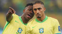 La pelea de Raphinha con Vinícius Jr en pleno partido de Brasil justo antes de jugar contra Argentina