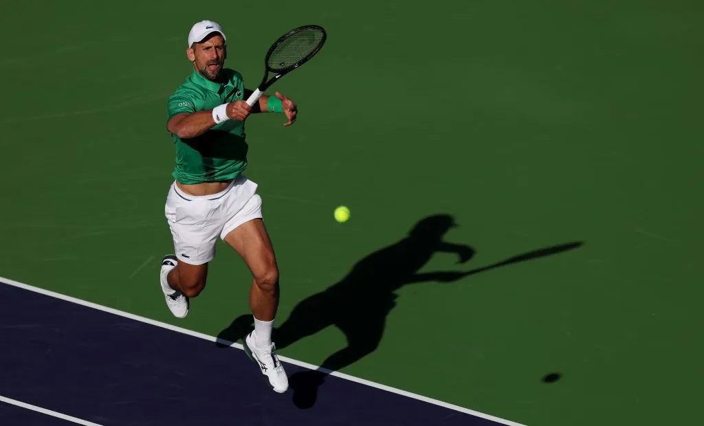 Novak Djokovic en el Masters 1000 de Indian Wells. (Foto: Getty).